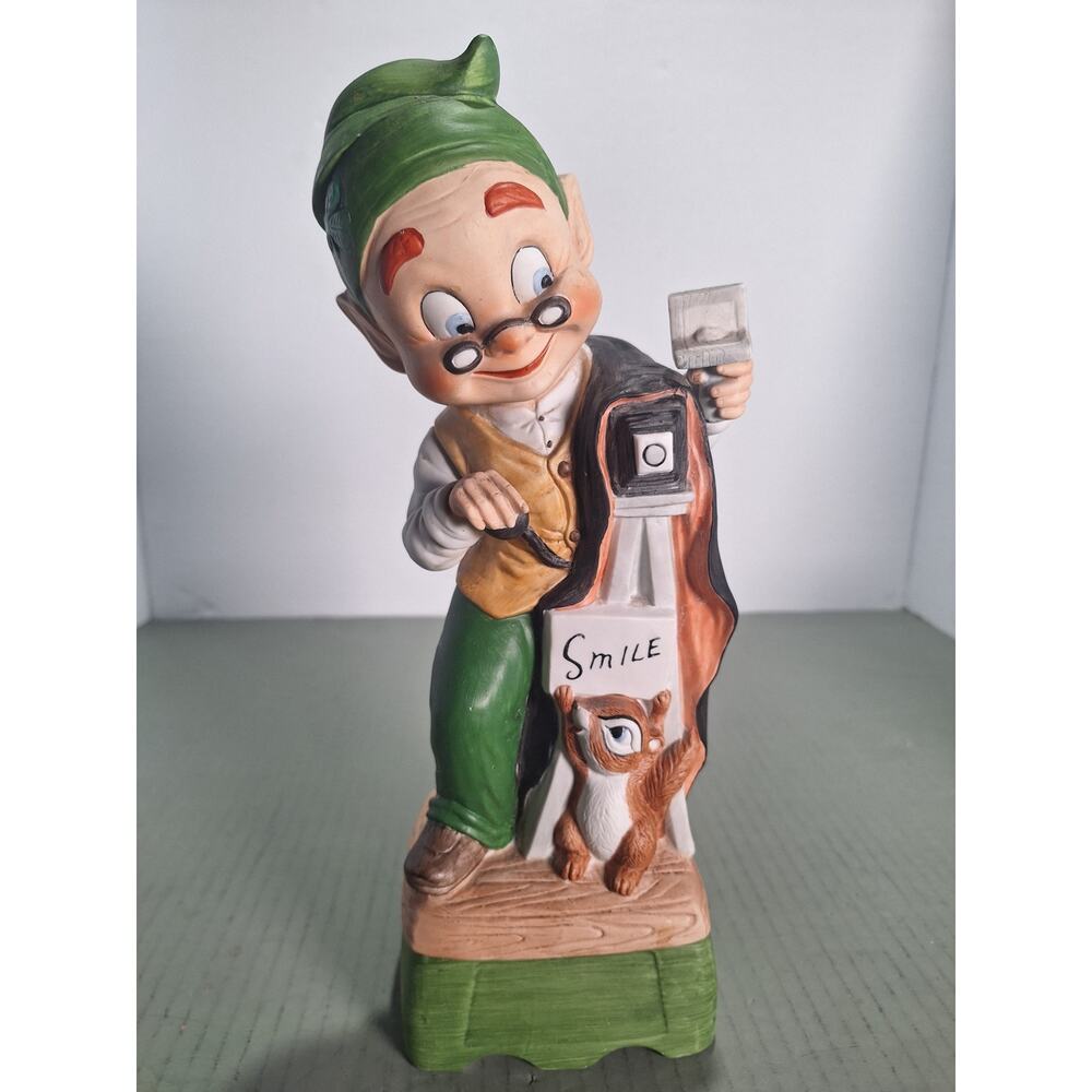 "Mr. Lucky Series- The Photographer" Decanter 1979 Hoffman Musical - Works!